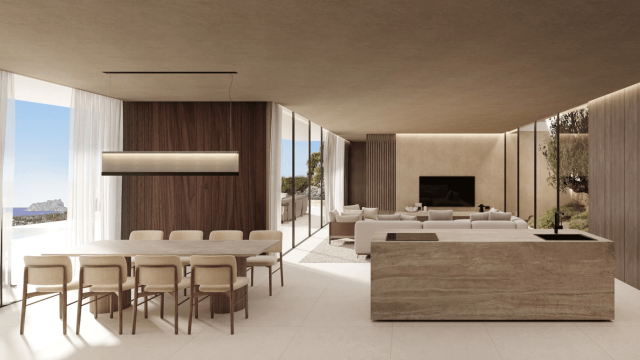 Villa de Diseño Contemporáneo con Vistas Panorámicas al Mar en Montemar, Benissa