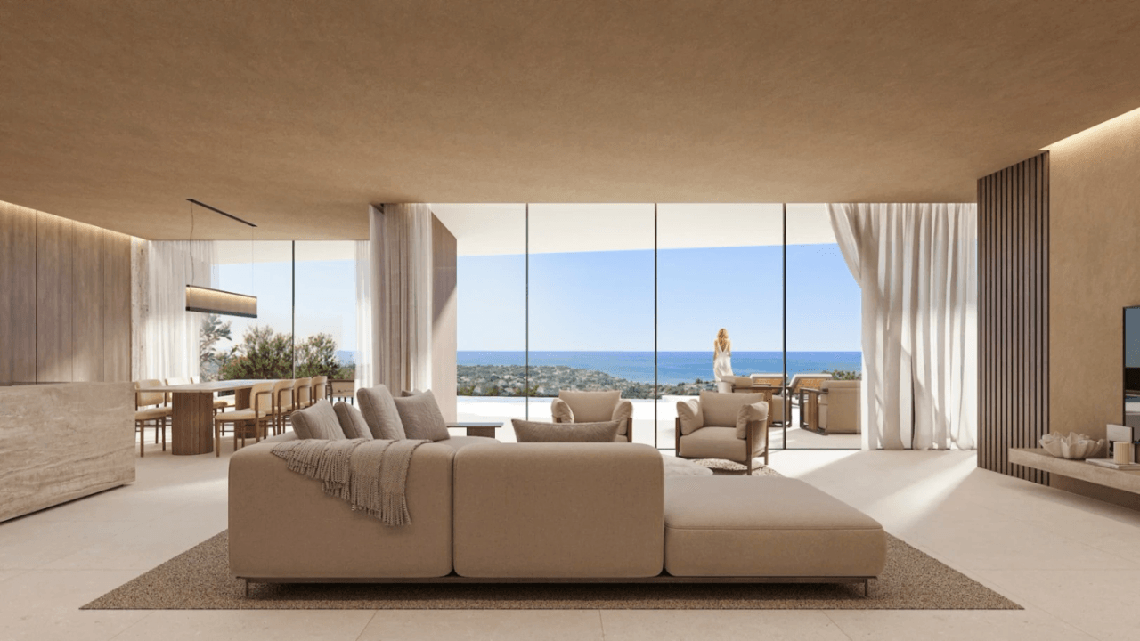 Villa de Diseño Contemporáneo con Vistas Panorámicas al Mar en Montemar, Benissa