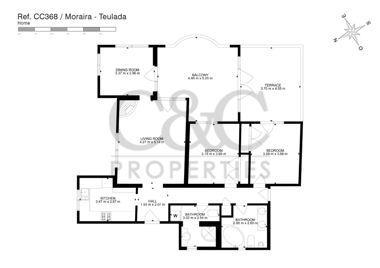 Villa en venta con 4 dormitorios en Benimeit, Moraira.