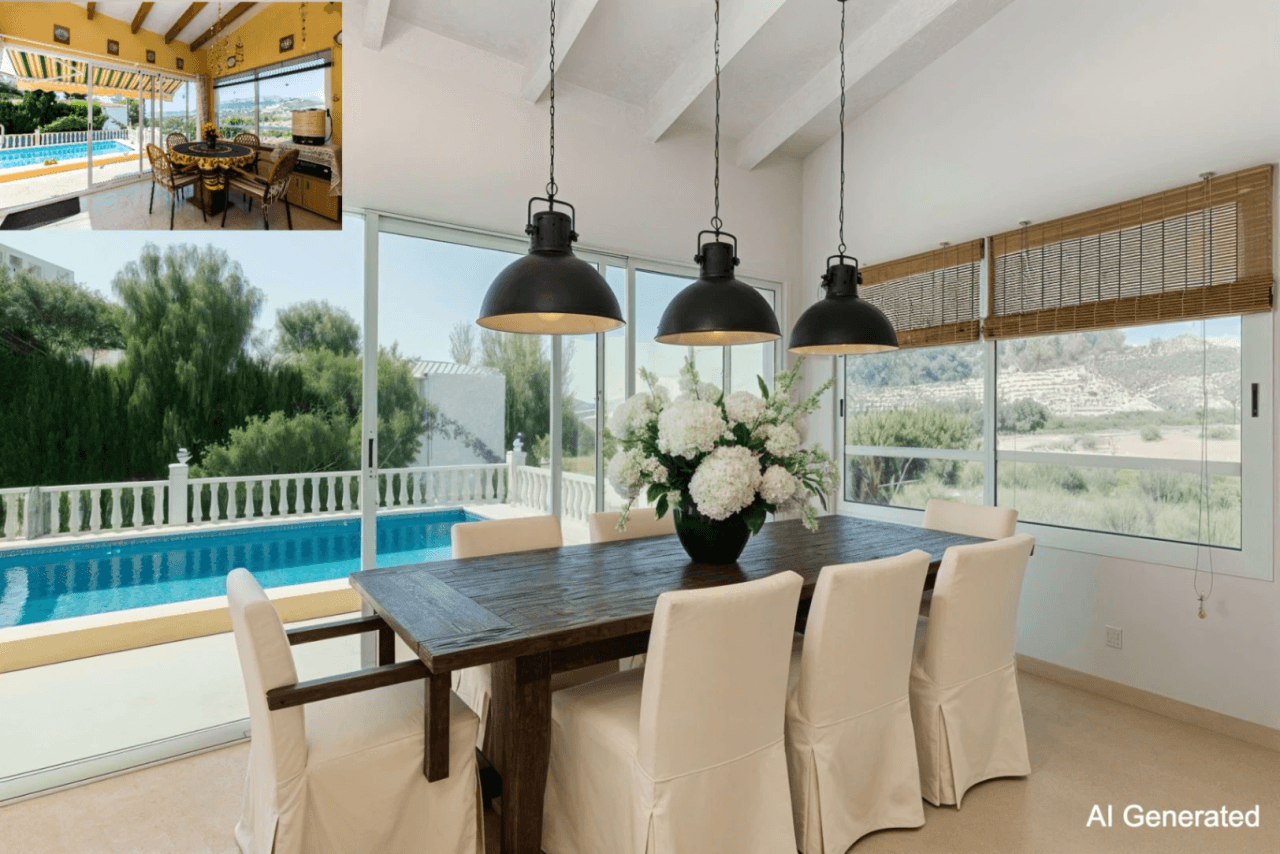 Villa tranquila con vistas a la montaña en venta en Calpe