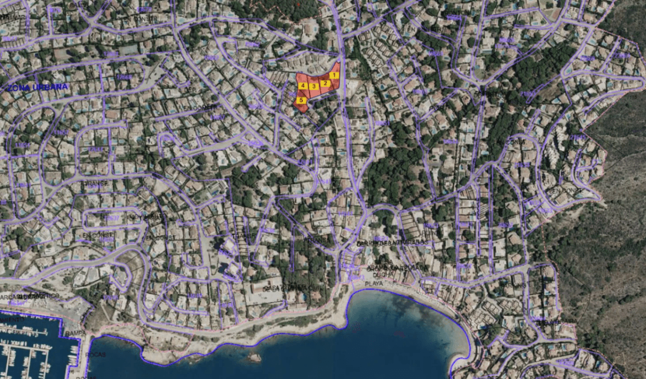5 Parcelas Exclusivas en Moraira en la zona de El Portet | Camí de la Viuda