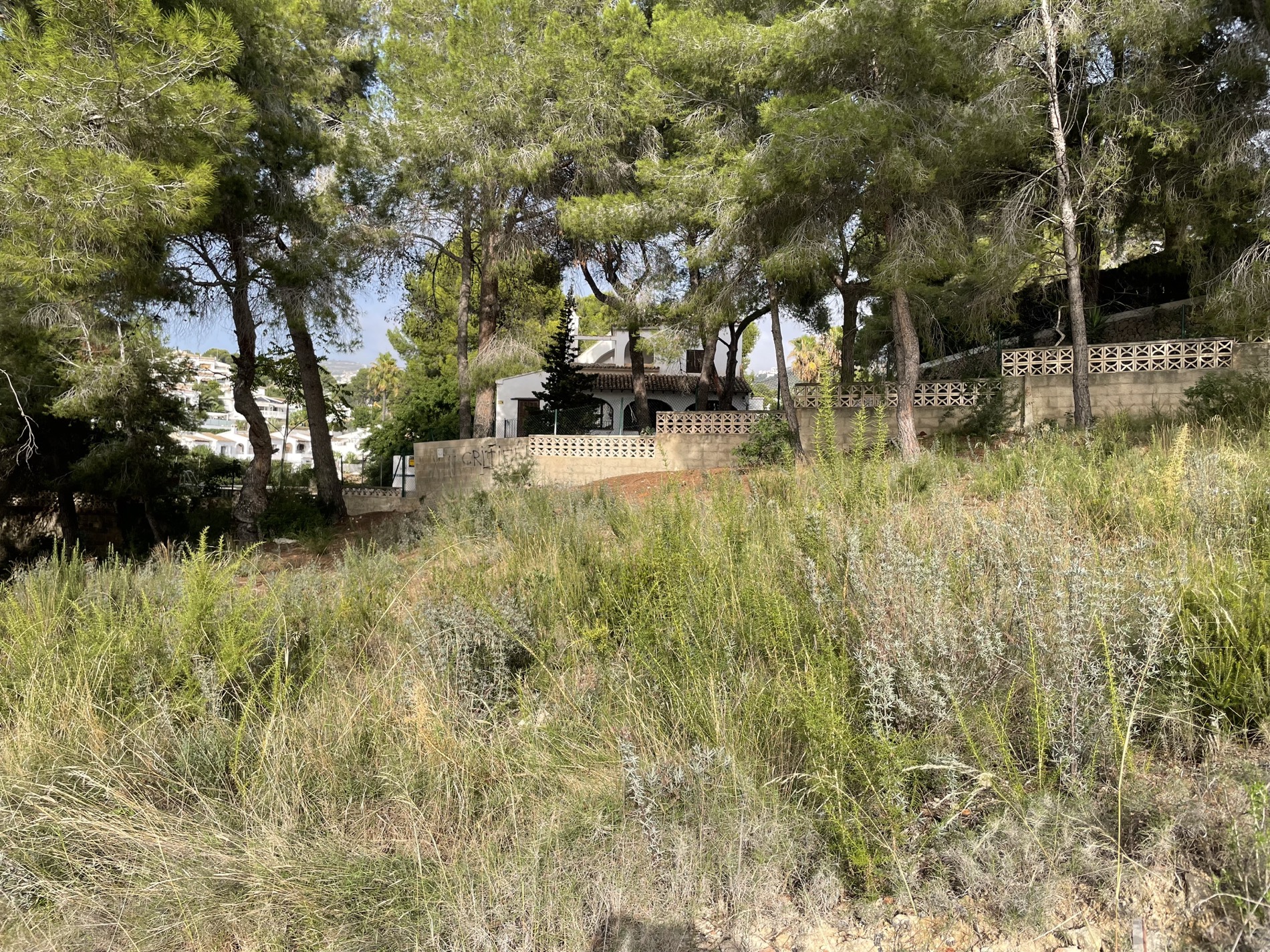Plots for construction of 7 villas for sale in Costera del Mar Mar Moraira, Costa Blanca