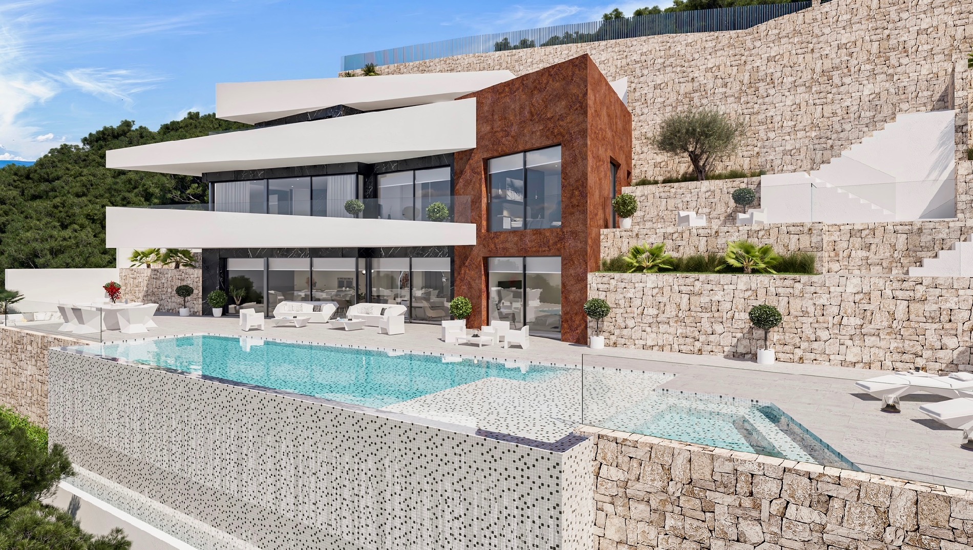 Nieuwbouw villa te koop in Raco de Galeno Benissa, Costa Blanca